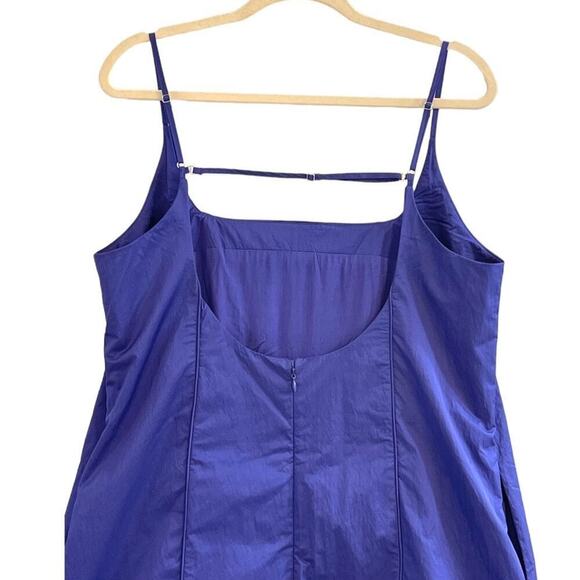 Free People Mini Dress with Adjustable Straps in Spectrum Blue Large NEW RARE - Picture 4 of 11